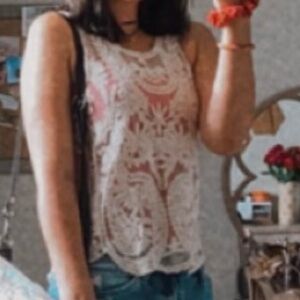 Say What? Embroidered Tank Top